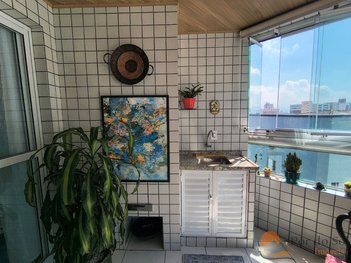 apartment em Rua Colômbia, Guilhermina - Praia Grande - SP
