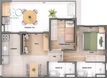 apartment em Rua Luiz Seráphico Júnior, Jardim Caravelas - São Paulo - SP