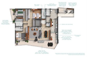 apartment em Avenida Presidente Wilson, Gonzaga - Santos - SP