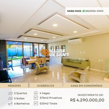 house em Avenida Litorânea, Cararu - Eusébio - CE