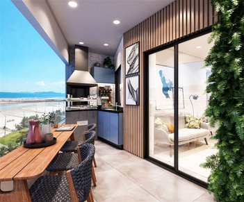 apartment em Avenida Guido Mangioca, Maracanã - Praia Grande - SP