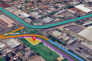commercial_land_lot em Rua Estados Unidos, Gleba Patrimônio Maringá - Maringá - PR