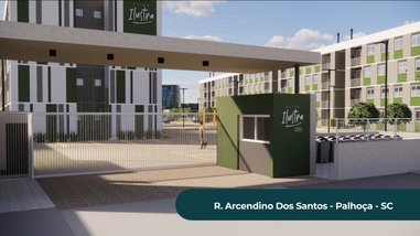 apartment em Rua Arcendino dos Santos, São Sebastião - Palhoça - SC