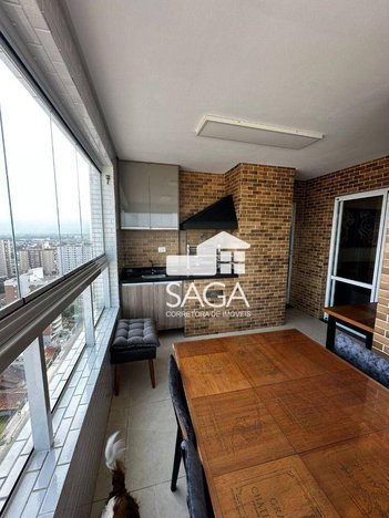 apartment em Avenida Carlos Martiniano de Andrade Bittencourt, Aviação - Praia Grande - SP