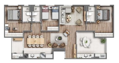 apartment em Rua Alteia, Jardim Ismênia - São José dos Campos - SP