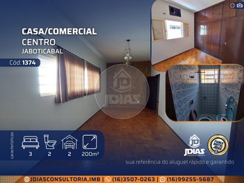 house em Rua Barão do Rio Branco, Centro - Jaboticabal - SP