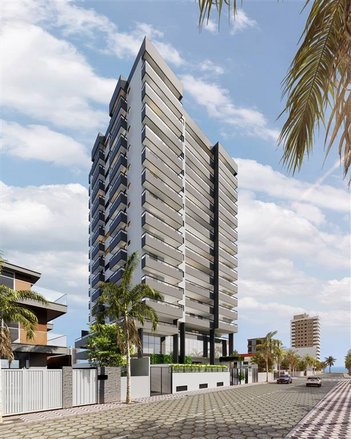 apartment em Rua Carlos José Borstens, Aviação - Praia Grande - SP