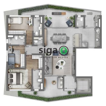 apartment em Rua Funchal, Vila Olímpia - São Paulo - SP