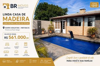 house em Rua das Adalias, Araçatuba - Imbituba - SC