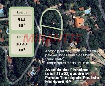land_lot em Avenida dos Pinheiros, Roseira - Mairiporã - SP
