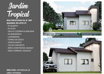 house em Rua Projetada 3, Loteamento Jardim Tropical - Sinop - MT