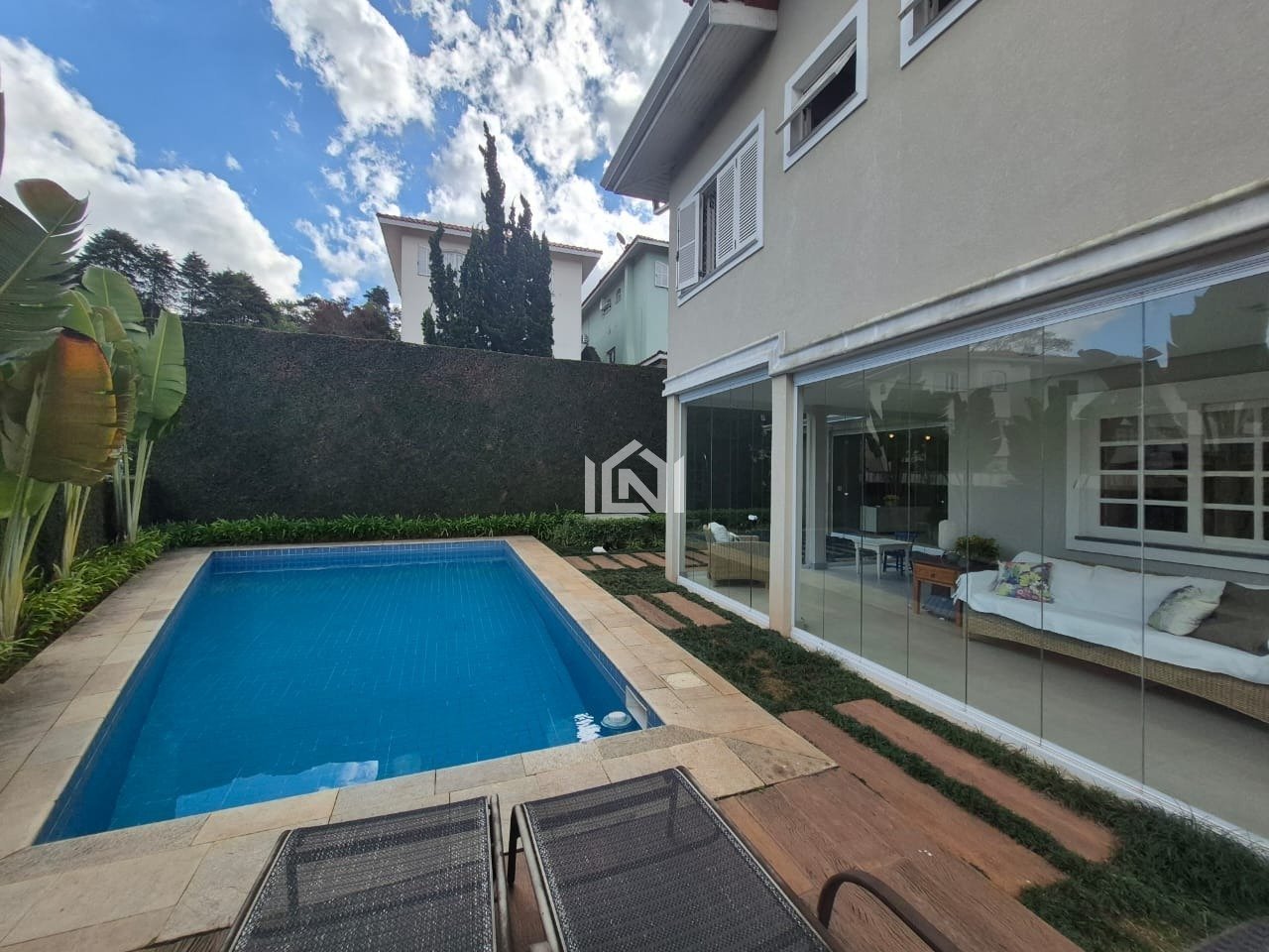 casa a venda no condominio villanova - piscina