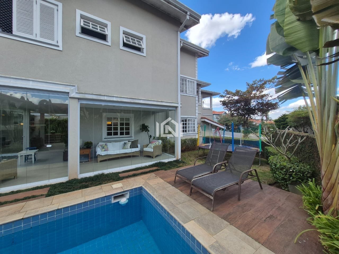 casa a venda no condominio villanova - piscina