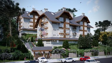 apartment em Avenida Borges de Medeiros, Centro - Gramado - RS
