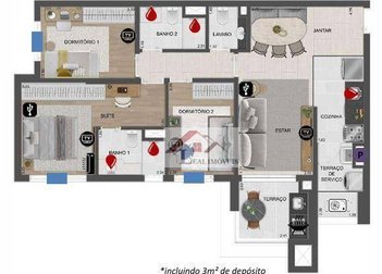 apartment em Rua Vinte e Oito de Julho, Fundação - São Caetano do Sul - SP