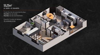 apartment em Rua Ernesto Mariucci, Jardim Aclimação - Maringá - PR