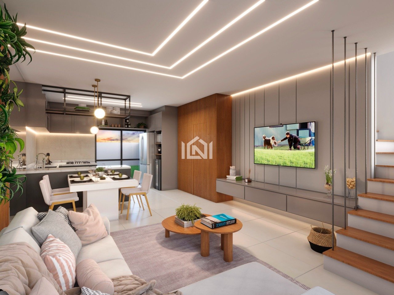 casa a venda no condominio gran reserva capuava - salas