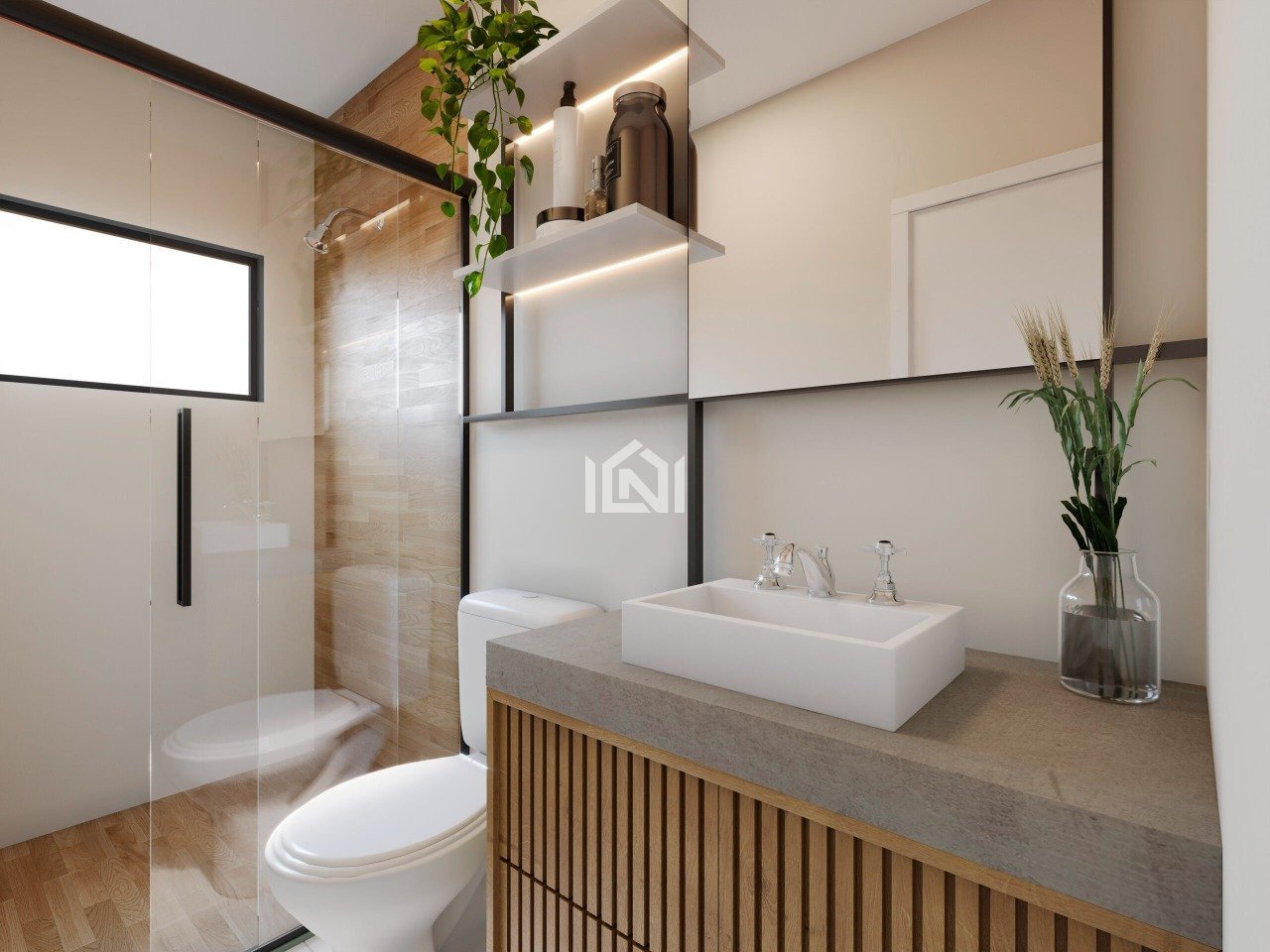 casa a venda no condominio gran reserva capuava - banheiro suite 1