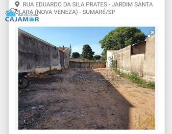 land_lot em Rua Eduardo da Sila Prates, Jardim Santa Carolina (Nova Veneza) - Sumaré - SP