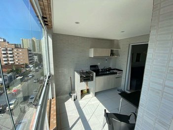 apartment em Avenida Rio Branco, Canto do Forte - Praia Grande - SP