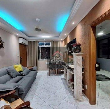 apartment em Rua Doutor Carvalho de Mendonça, Marapé - Santos - SP
