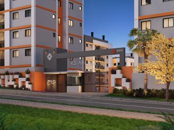 apartment em Rua Agostinho Brusamolin, Cidade Industrial - Curitiba - PR