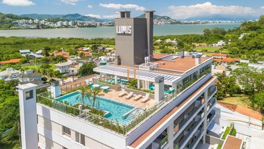 apartment em Estrada Haroldo Soares Glavan, Cacupé - Florianópolis - SC