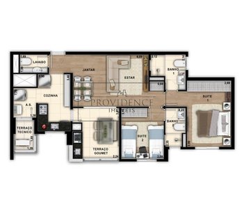 apartment em Vitória Régia, Campestre - Santo André - SP
