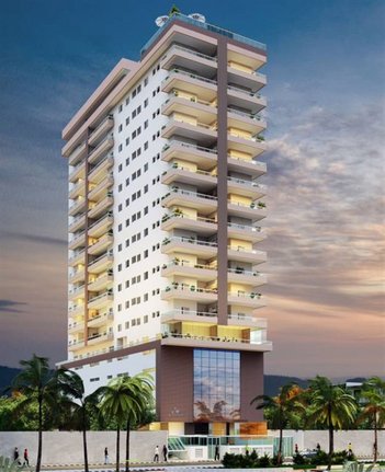 apartment em Rua Campos do Jordão, Real - Praia Grande - SP