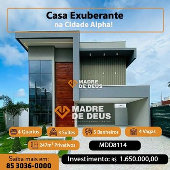 house em Avenida Atlântica, Cidade Alpha - Eusébio - CE
