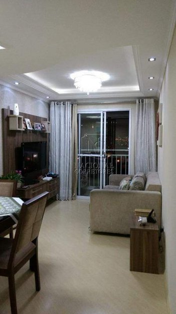 apartment em Avenida Pedro Américo, Vila Homero Thon - Santo André - SP