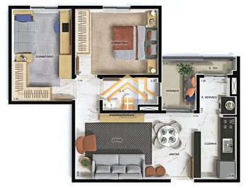 apartment em Avenida Samuel Martins, Jardim do Lago - Jundiaí - SP