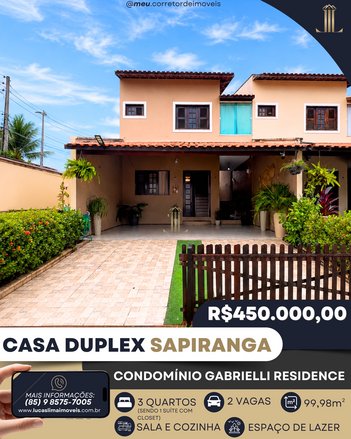 house em Rua Firmo Ananias Cardoso, Sapiranga-Coité - Fortaleza - CE