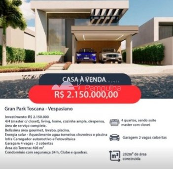 house em Rua Empoli, Gran Park - Vespasiano - MG