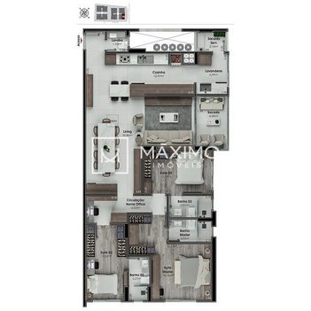 apartment em Rua São Jorge, Nossa Senhora do Rosário - São José - SC