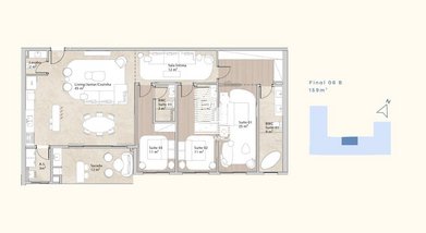 apartment em Tom Traugott Wildi, Praia Brava - Florianópolis - SC