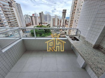 apartment em Rua Pero Vaz de Caminha, Aviação - Praia Grande - SP