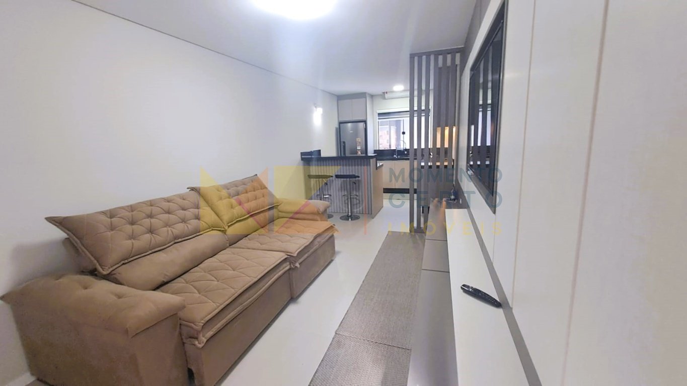 Sala integrada com cozinha