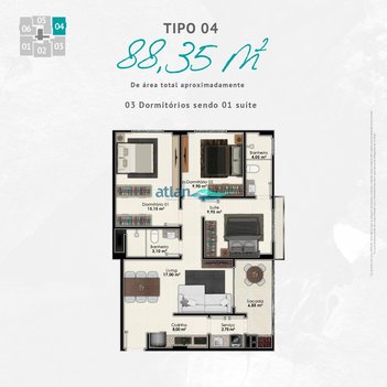 apartment em Rua Dorvalino Voltolini, Porto Belo - Porto Belo - SC