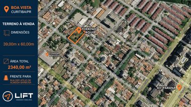 land_lot em Rua Deputado Atílio de Almeida Barbosa, Boa Vista - Curitiba - PR
