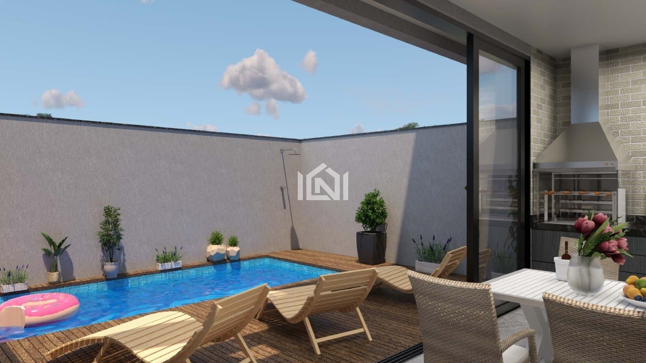 casa em construcao a venda no condominio the square village - piscina