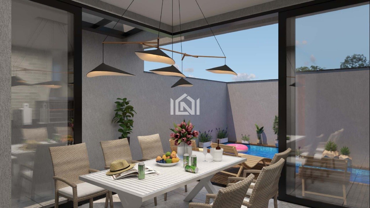 casa em construcao a venda no condominio the square village - area gourmet