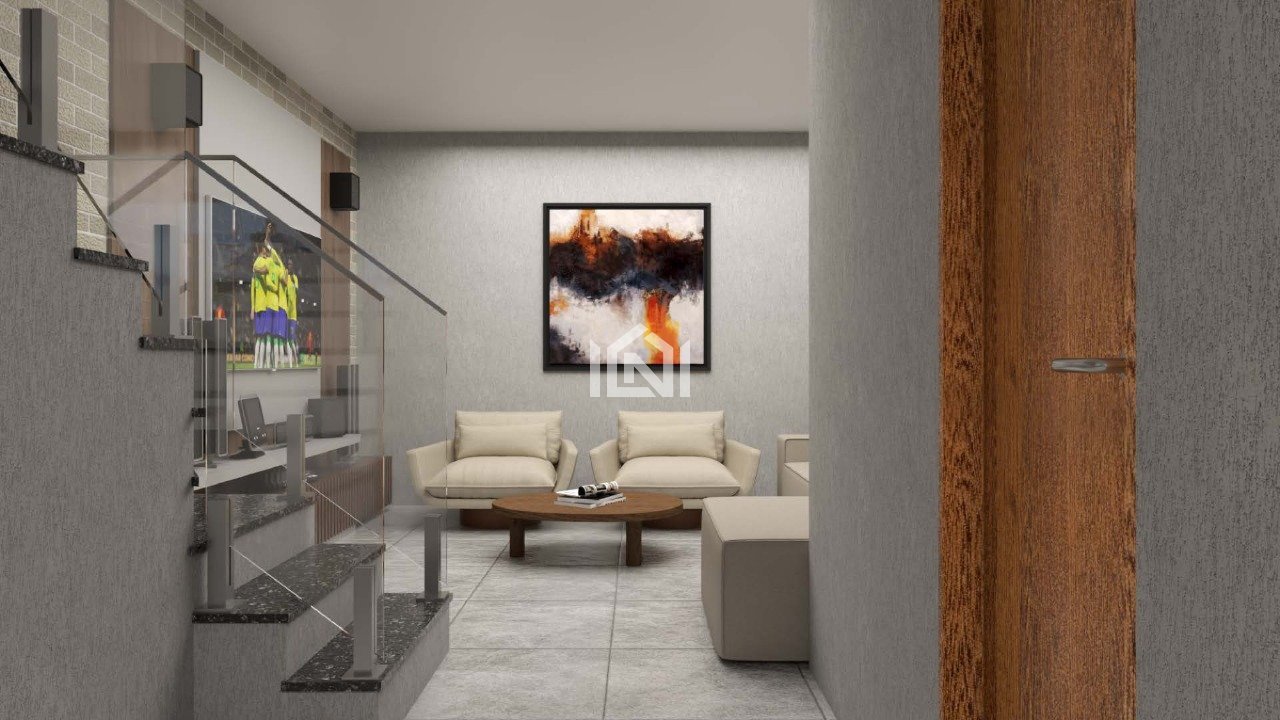 casa em construcao a venda no condominio the square village - sala de tv