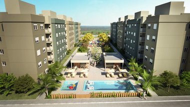 apartment em Rua Um, Fragata - Pelotas - RS