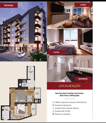 apartment em GERVASIO TIMOTEO DE FREITAS, Bela Vista - Palhoça - SC