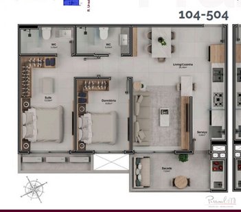 apartment em Rua Libia Cruz, Estreito - Florianópolis - SC