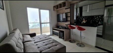 apartment em Rua Brisamar, Boqueirão - Praia Grande - SP