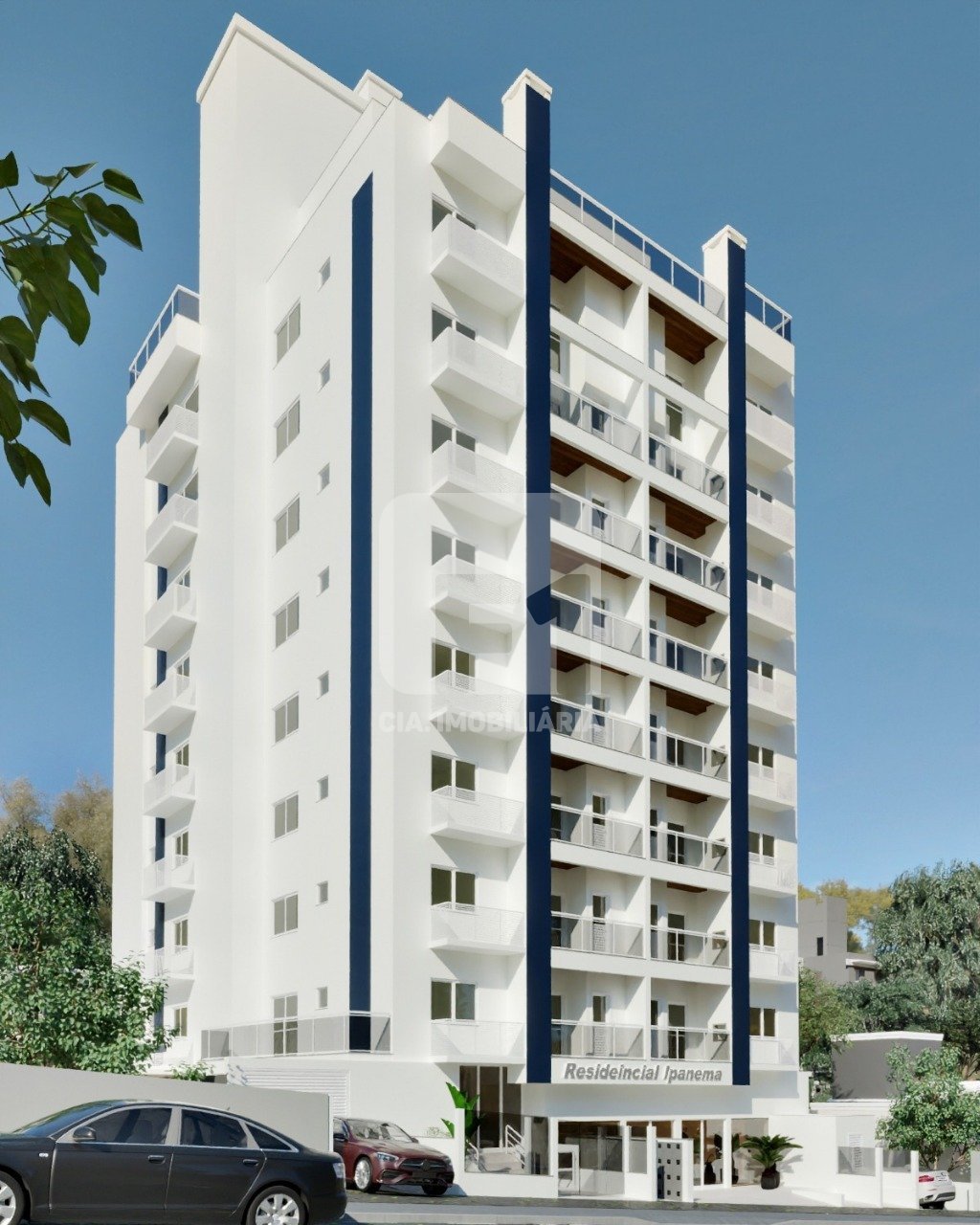 Fachada lateral - Residencial Ipanema