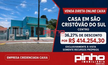 house em Rua Juventino F Moraes, Centro - São Cristóvão do Sul - SC