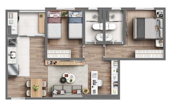 apartment em Rua Alteia, Jardim Ismênia - São José dos Campos - SP